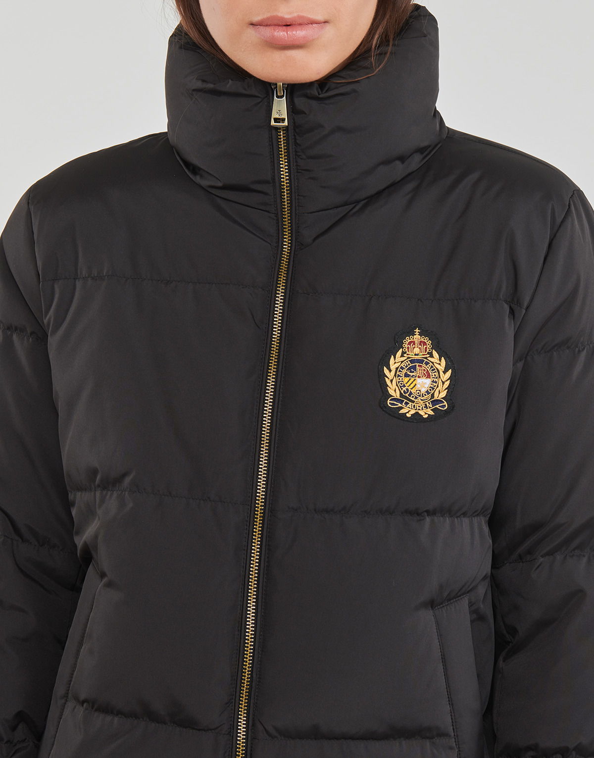 Logo-Patch Insulated Puffer Jacket