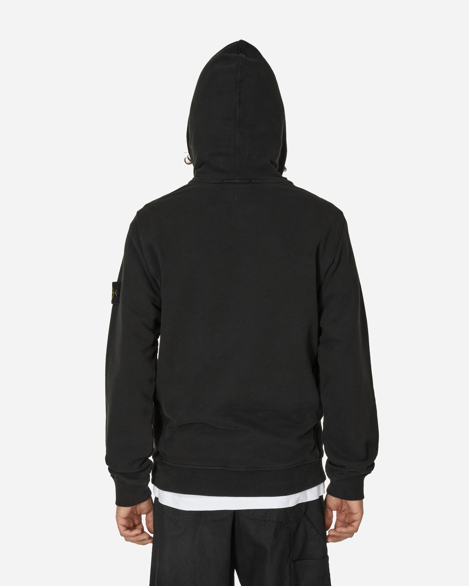 Garment Dyed Hooded Sweatshirt Black