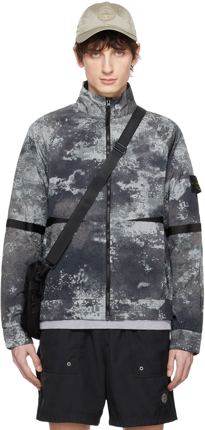 Dissolving Grid Camo Jacket