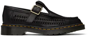 Dr. Martens Black Adrian T-Bar Leather Loafers 31622001