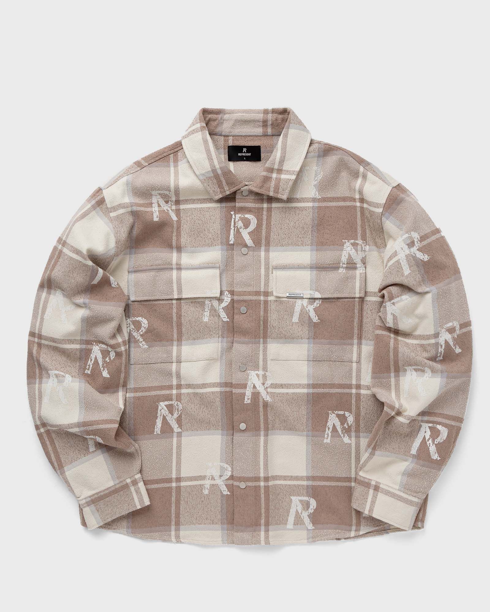 Represent ALL OVER INITIAL FLANNEL SHIRT