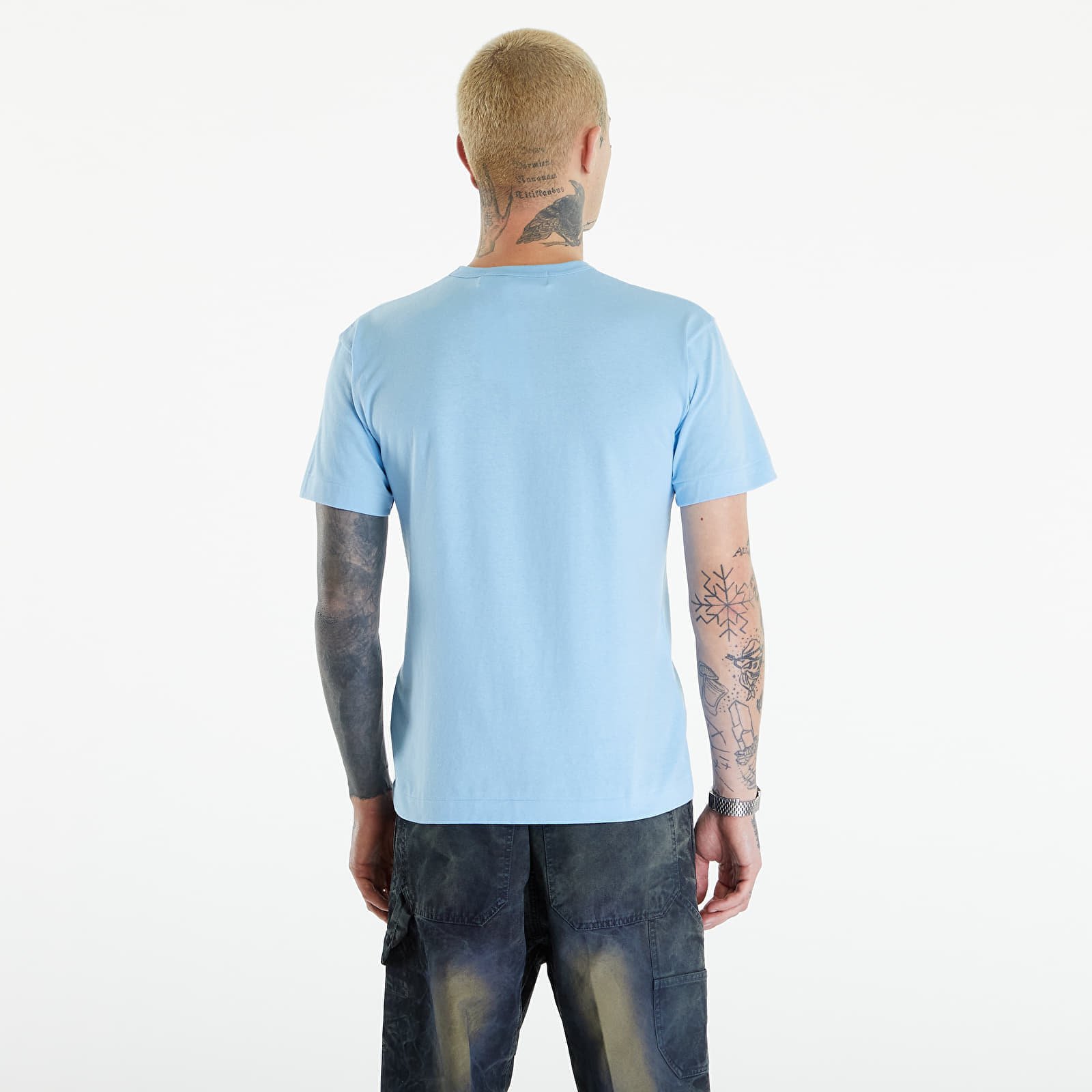 PLAY Short Sleeve Logo Print T-Shirt UNISEX Blue