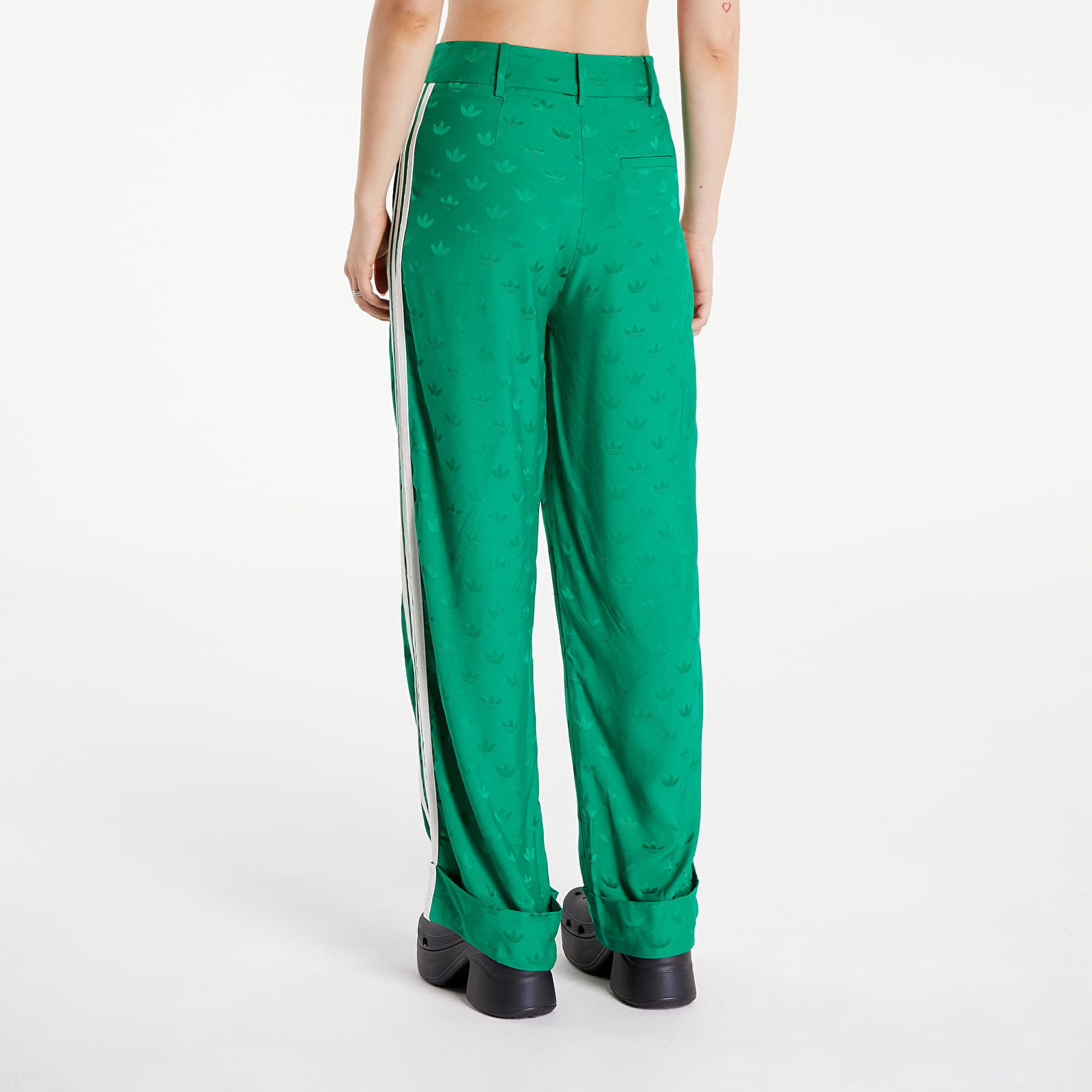 Premium Woven Jaquard Pants Green