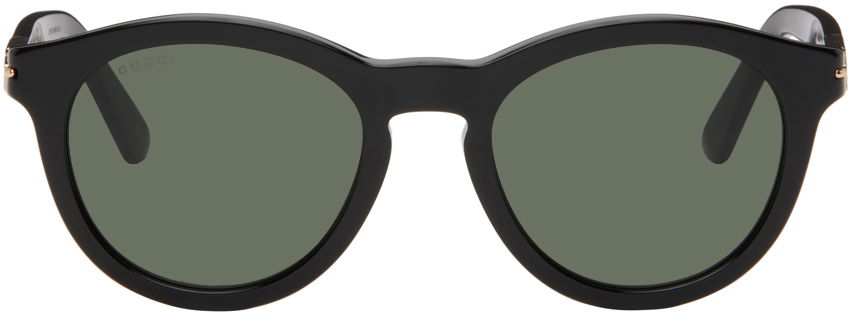 Gucci Black Round Sunglasses