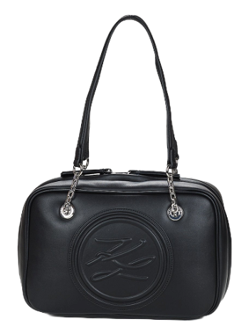 KARL LAGERFELD Shoulder Bag K/AUTOGRAPH SOFT MD BOWLNG 235W3064-A999-BLACK