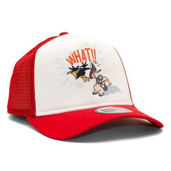 New Era 9FORTY A-Frame Trucker Character Looney Tunes Daffy Duck Scarlet One Size 60435086