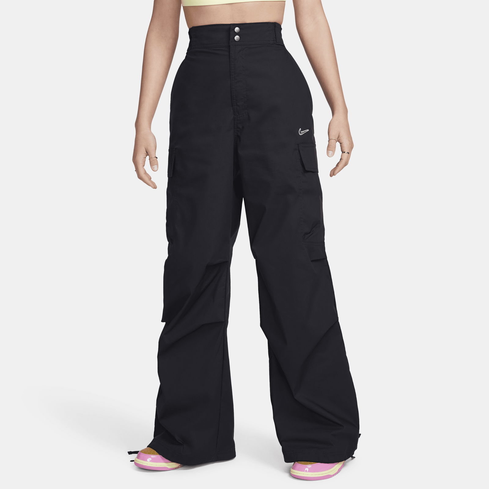 Sportswear High-Waisted Loose Woven Pants