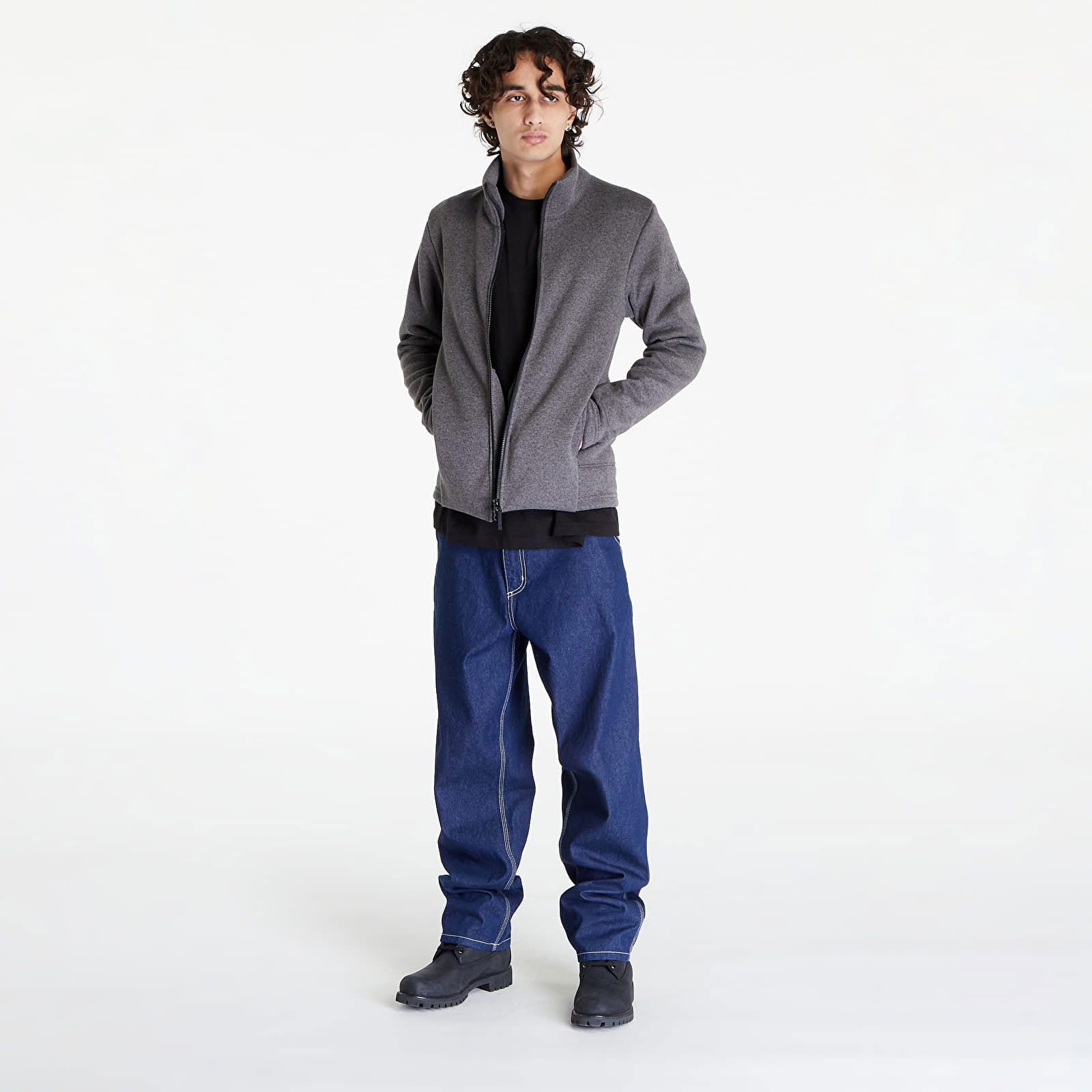 Poutnik by Monk Zip Sweater Ash Grey