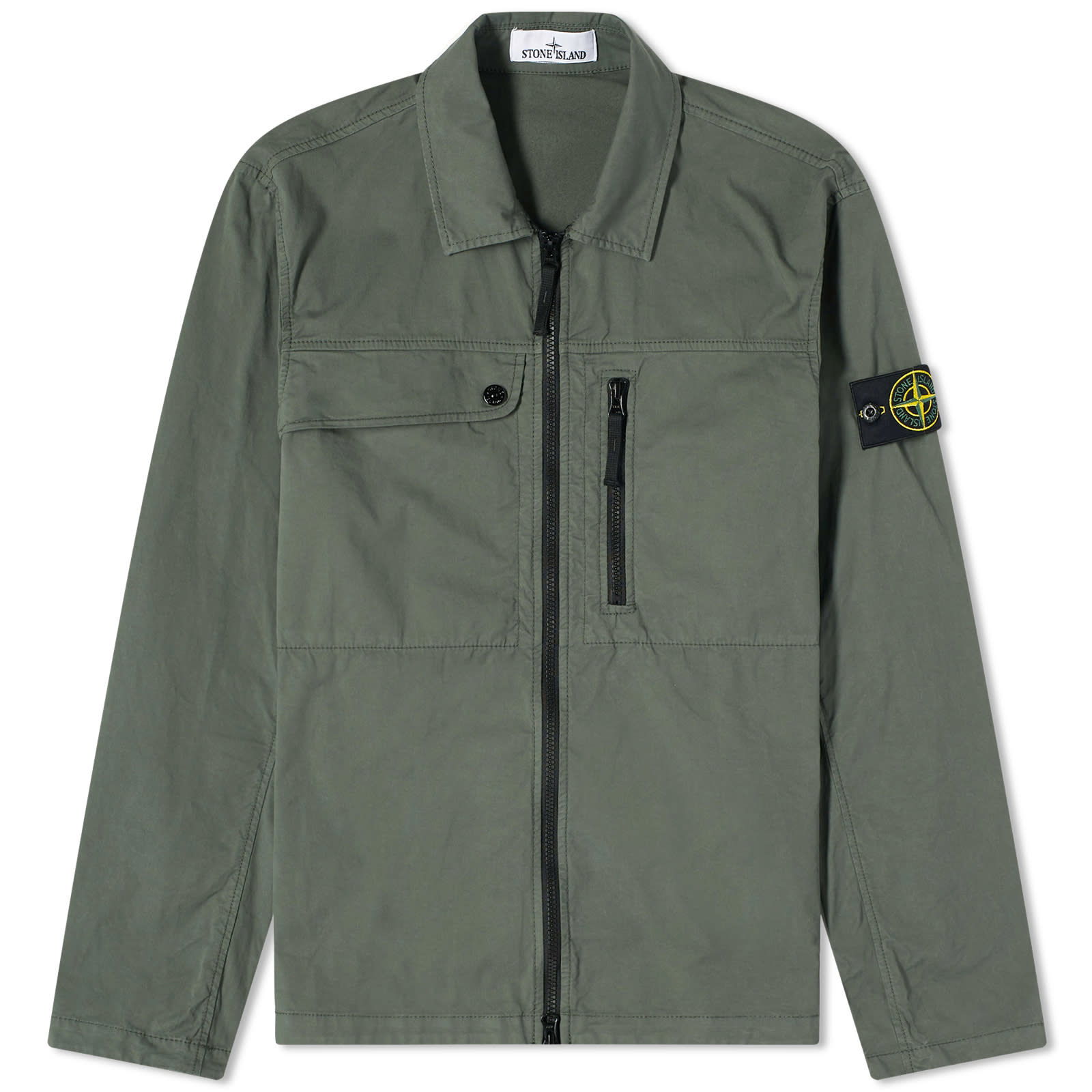 Supima Cotton Twill Stretch-TC Zip Shirt Jacket