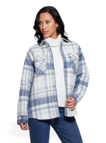 GUESS Plaid Relaxed Fit Shirt W4RH89WFVB0