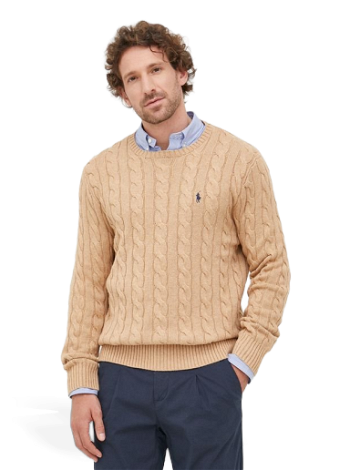 Polo by Ralph Lauren Cotton Cable Crew Knit 710775885014