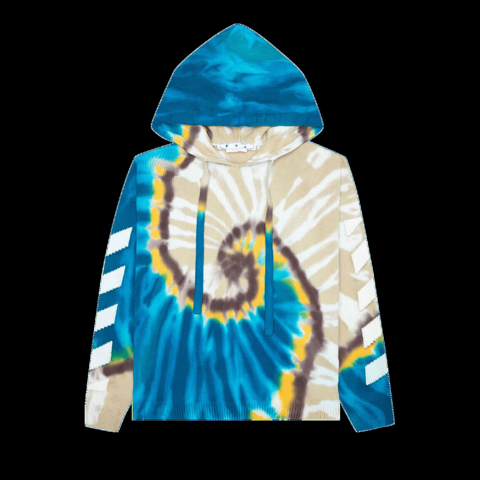 Mikina OffWhite Diag Tie Dye Knit Hoodie OMHA148S22KNI0016101 FlexDog