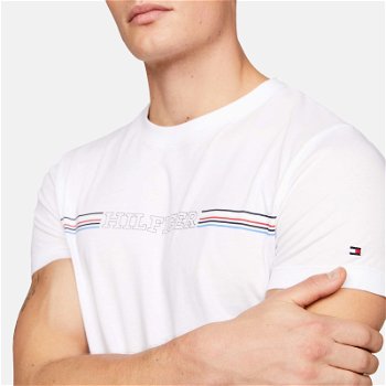 Tommy Hilfiger Striped Slim Fit Cotton T-Shirt MW0MW34428YBR