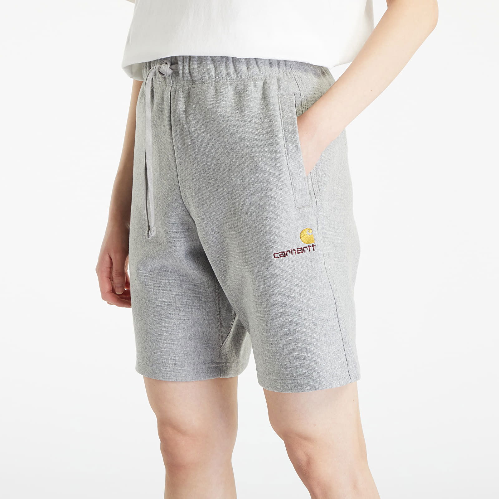 American Script Sweat Short Grey Heather