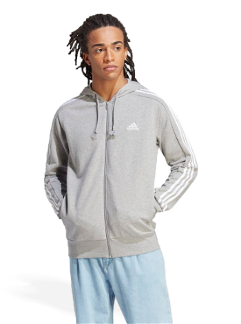 adidas Performance Essentials French Terry 3-Stripes Full-Zip Hoodie IC9833