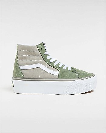 Vans Sk8-hi Tapered Stackform Shoes (green) Women Green, Size 3 VN000CN6BMB