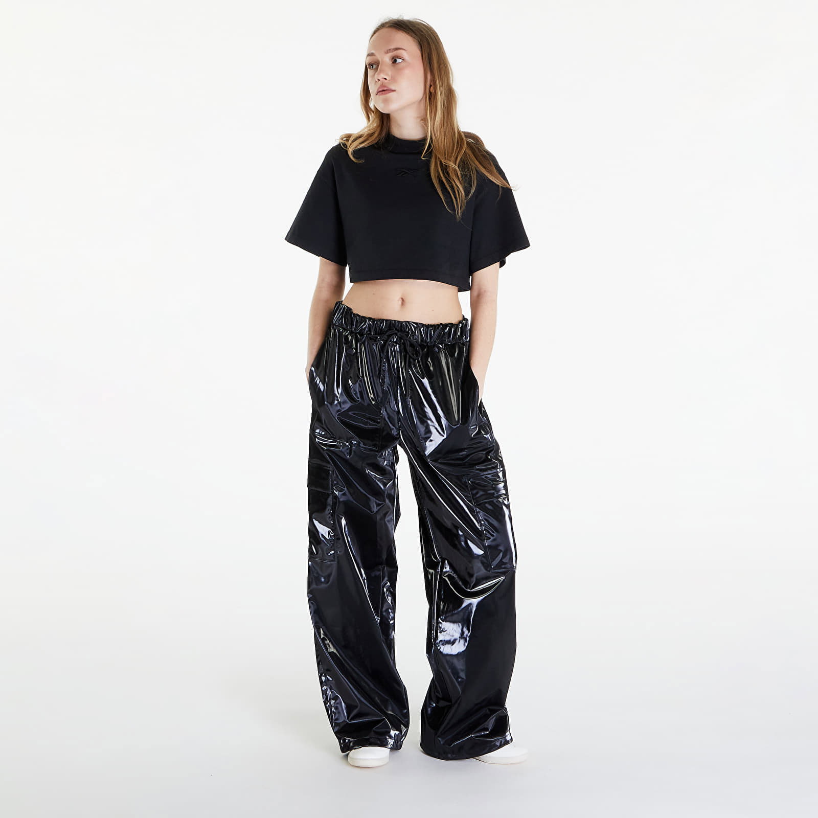 Washed Cropped Tee Washed Black