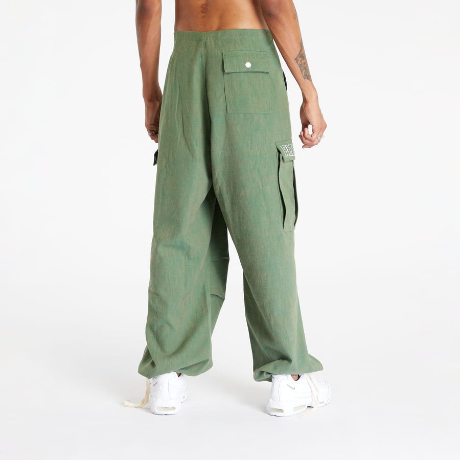 Visitor Wide Fit Cargo Pants Green