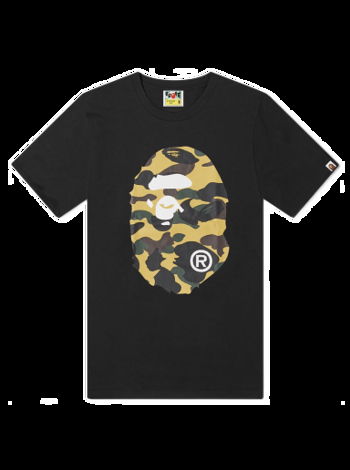 BAPE 1st Camo Big Ape Head Tee 001TEI301009M-BKY