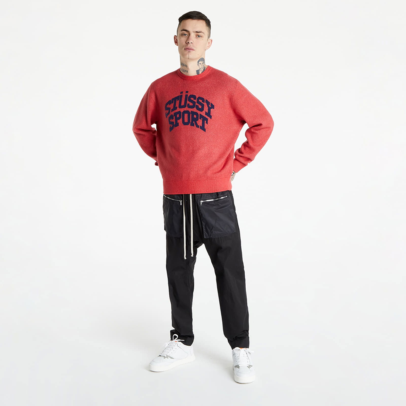 Svetr Stüssy Sport Sweater 117104 red | FLEXDOG