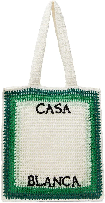 Casablanca Crochet Tote Bag APS24-BAG-082-01
