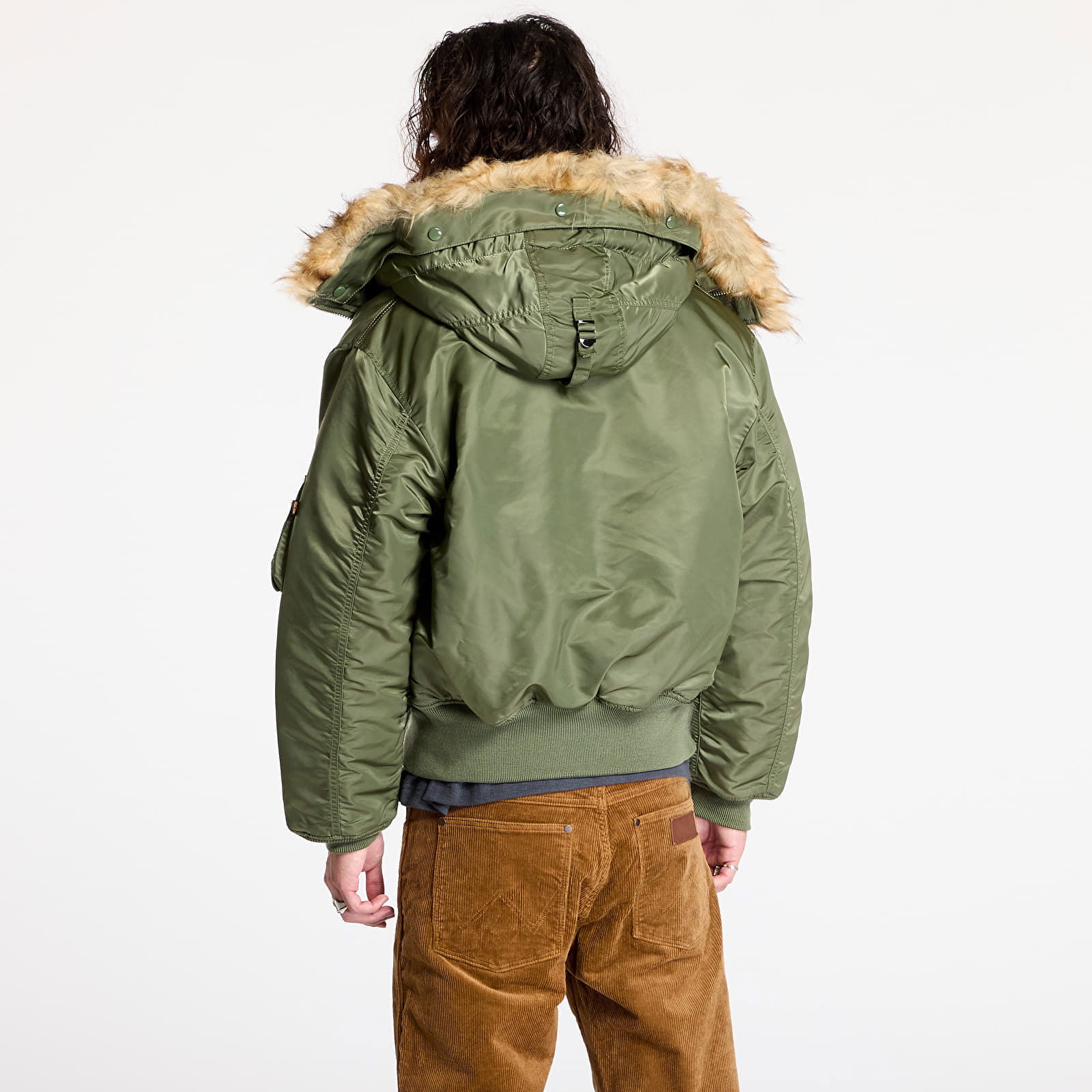 Jacket 45P Hooded Sage-Green