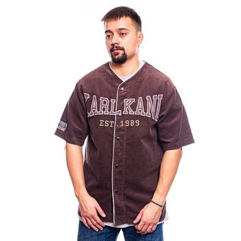 Karl Kani Woven Retro Corduroy Baseball Shirt KK6033548