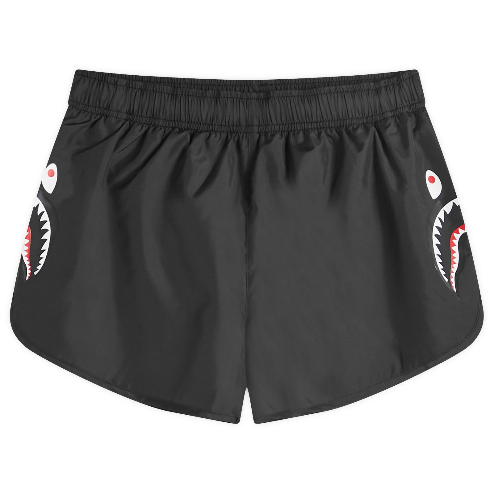 A Bathing Ape Women's Shark Running Shorts in Black, Size Large | END. Clothing